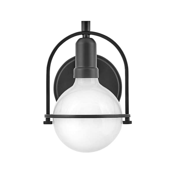 Somerset 6.25 in. 1-Light Black Shade-Free Vanity Light