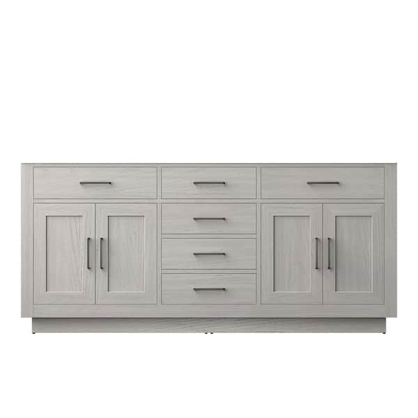 Condor 72 in. Bath Vanity Cabinet without Top in White Oak Assembled