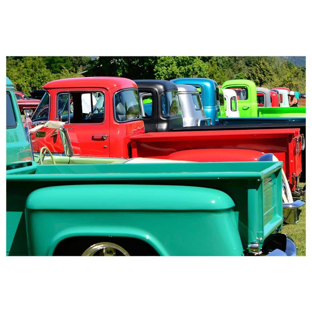 Vintage Trucks by Unknown 1 Piece Unframed Canvas Drawing Print 20 in. x 30 in. price history on PriceWatchPro