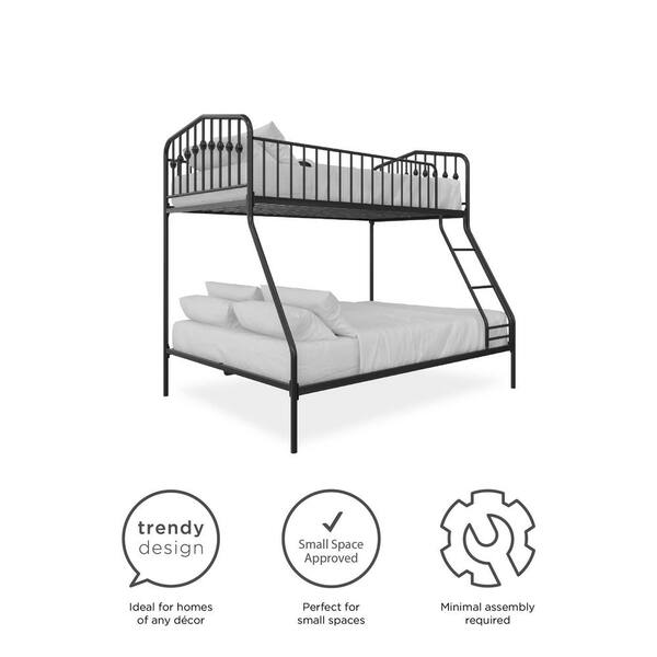 Signature Sleep Bushwick Black Metal, Full On Metal Bunk Bed Ikea Instructions
