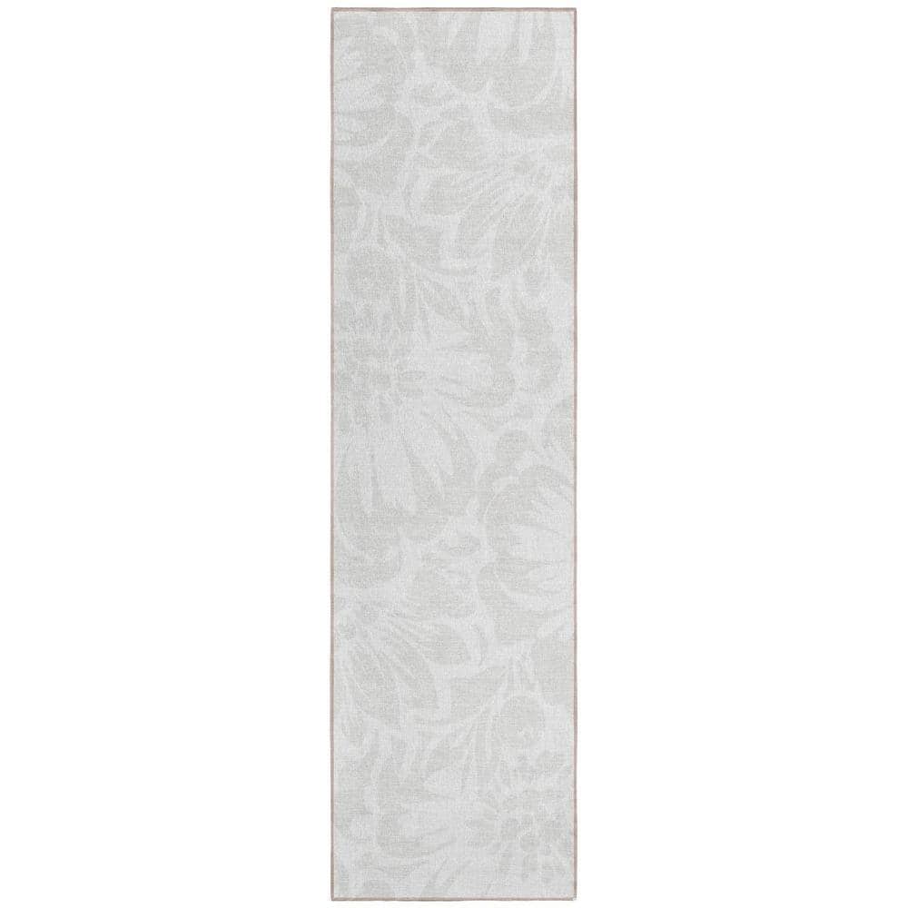 Ivory 2 ft. x 8 ft. Woven Floral Runner Indoor/Outdoor Area Rug price history on PriceWatchPro