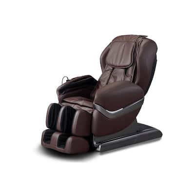 Brown Leatherette 5-Mode Massage Chair