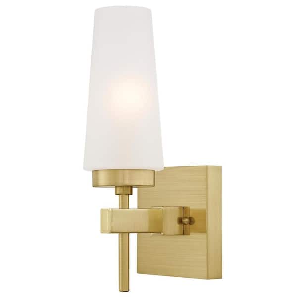 Westinghouse Chaddsford 1-Light Champagne Brass Wall Mount Sconce