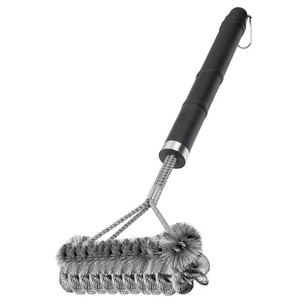 18 in. Grill Brush for Outdoor, Gas, Porcelain, Charbroil Grates, BBQ Accessories, and Gifts for Men and Dad (1-Pack)