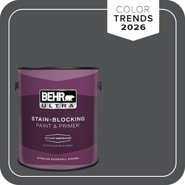 BEHR ULTRA 1 gal. #PPU18-01 Cracked Pepper Extra Durable Eggshell Enamel Interior Paint & Primer