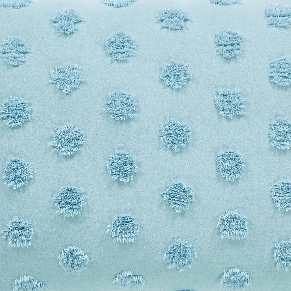 Athenia Plush Blue Cotton Full/Queen Comforter Set with Sham