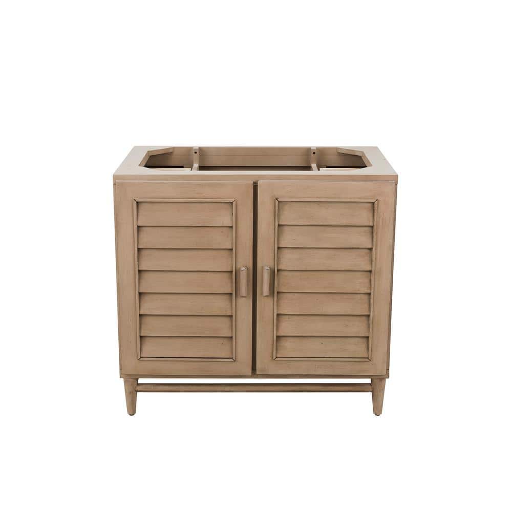 Portland 36 in. W x 23.5 in. D x 33 in. H Vanity Cabinet Without Top in Whi