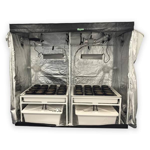 Viagrow 4 ft. L x 8 ft. W x 7 ft. H Hydro Grow Room Deluxe Complete System