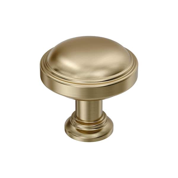 Enlivity 1-1/4 in. (32mm) Diameter Golden Champagne Classic Round Cabinet Knob
