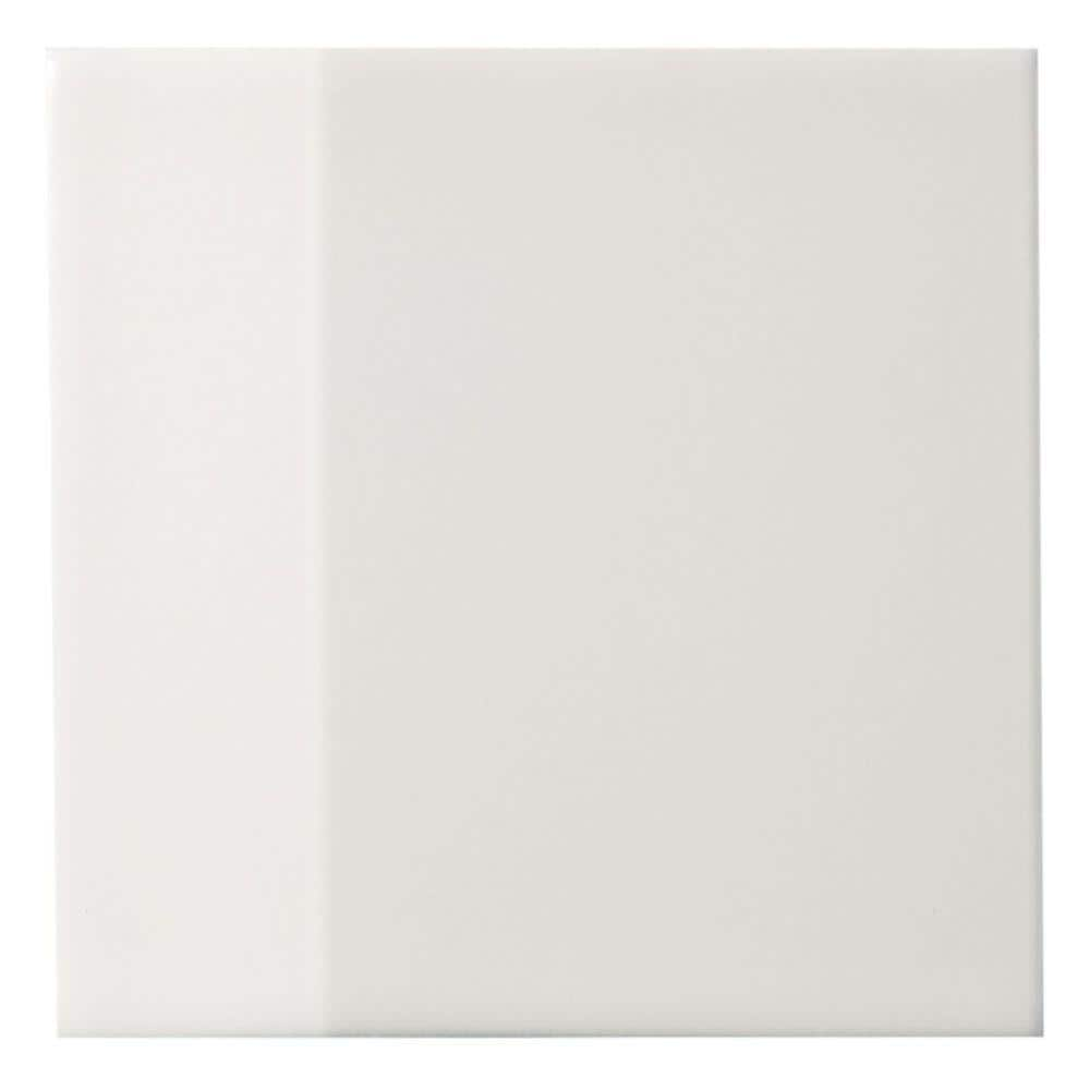 Ardor Edge White 5.11 in. x 0.35 in. Metallic Porcelain Wall Tile Sample -  Ivy Hill Tile, EXT3RD106954