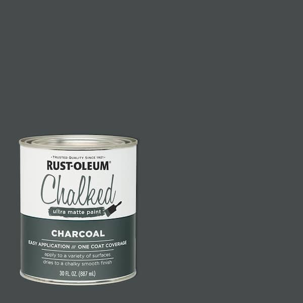 Rust-Oleum 30 oz. Chalked Charcoal Ultra Matte Interior Paint (2-Pack)