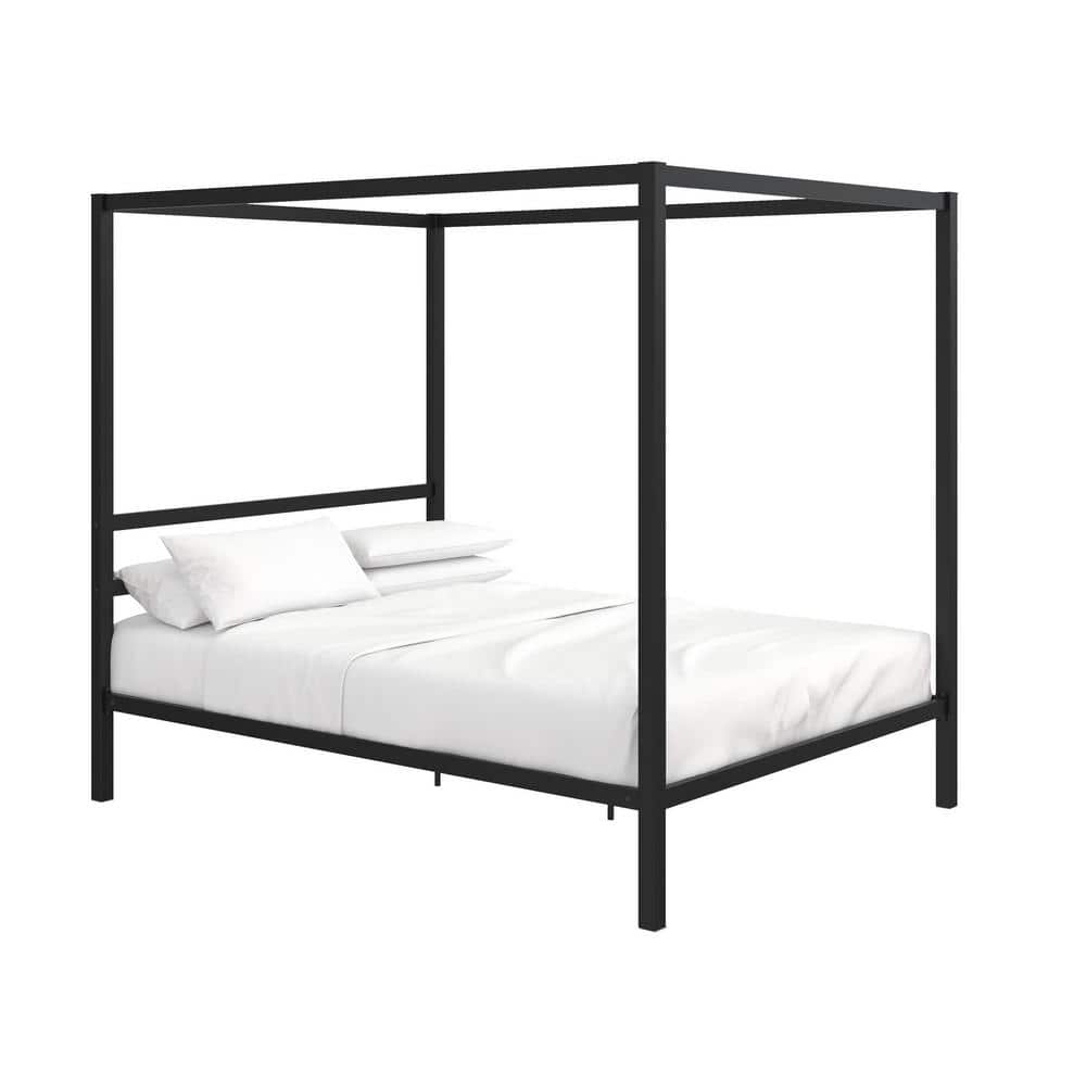 DHP Rory Black Metal Frame Queen Canopy Bed DE93991 The Home Depot