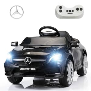 Licensed Mercedes Benz Electric Car 6-Volt Kid Ride On Car with Remote Control and LED Lights, Black