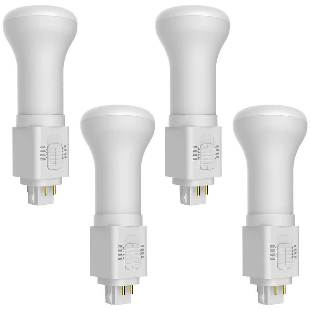 15-Watt Universal Vertical Quad Style G24Q 4-Pin LED Bulb, 4CCT, Up to 1800LM, Ballast Compatible or Bypass 4 Pack price history on PriceWatchPro