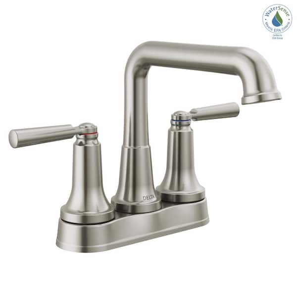 Delta Saylor 4 in. Centerset Double-Handle Bathroom Faucet in