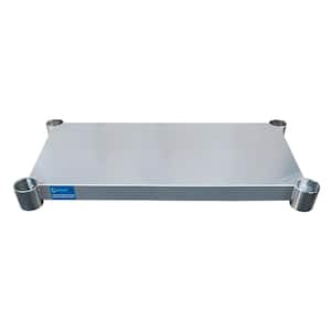 Additional Galvanized Steel Undershelf for 18 in. x 36 in. Kitchen Prep Table Adjustable Galvanized Steel Undershelf
