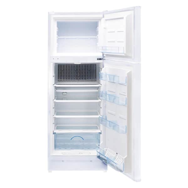 RV Propane Refrigerator off Grid, Camper Fridge 1.4 Cu.Ft, Quiet Compact RV  Refrigerator, 3 Way Gas Refrigerators 12 V/110V/LPG for Semi Truck, Camper