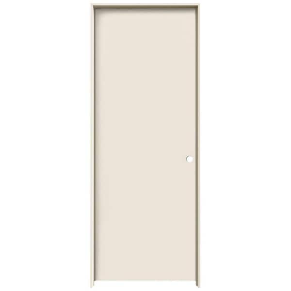 JELD-WEN 18 in. x 80 in. Reversible Primed Flush Composite Single Prehung Interior Door