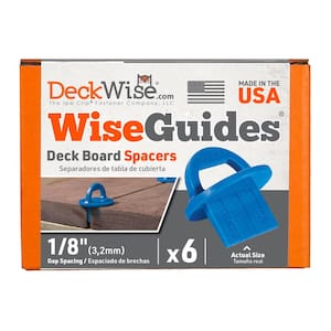 WiseGuides 1/8 in. Gap Deck Board Spacer for Hidden Deck Fasteners (6-Count)
