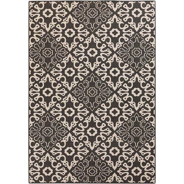 Artistic Weavers Booroomba Black 4 ft. x 6 ft. Indoor/Outdoor Area Rug