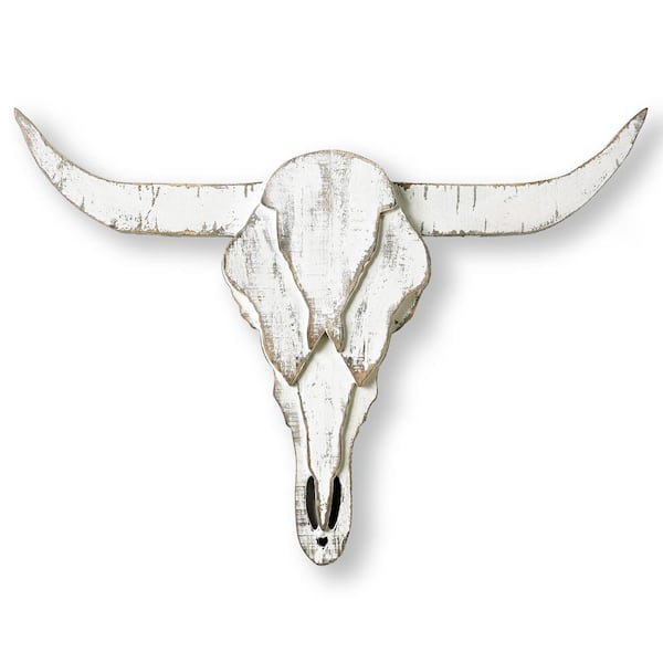 Graham & Brown 20 in. x 28 in. "Wood Ram Skull 3D" Wood Wall Art