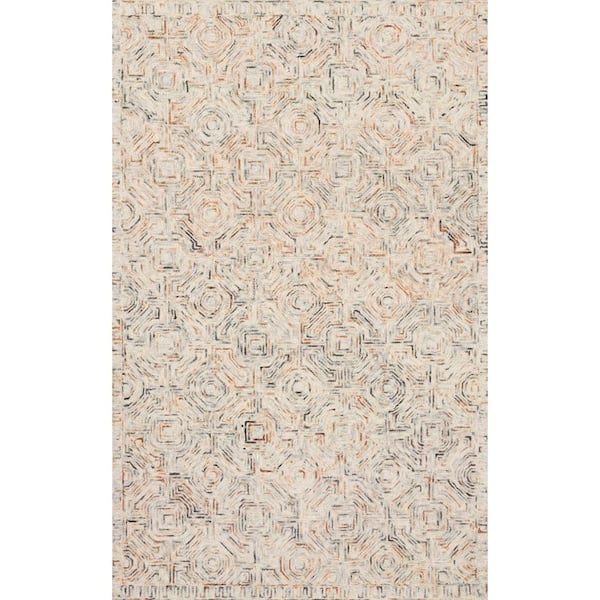 LOLOI II Ziva Multi 2 ft. 6 in. x 7 ft. 6 in. Contemporary Wool Pile Runner Rug