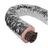 Master Flow 4 in. x 25 ft. Insulated Flexible Duct R6 Silver Jacket (Pack of 6) F6IFD4X300-6PK