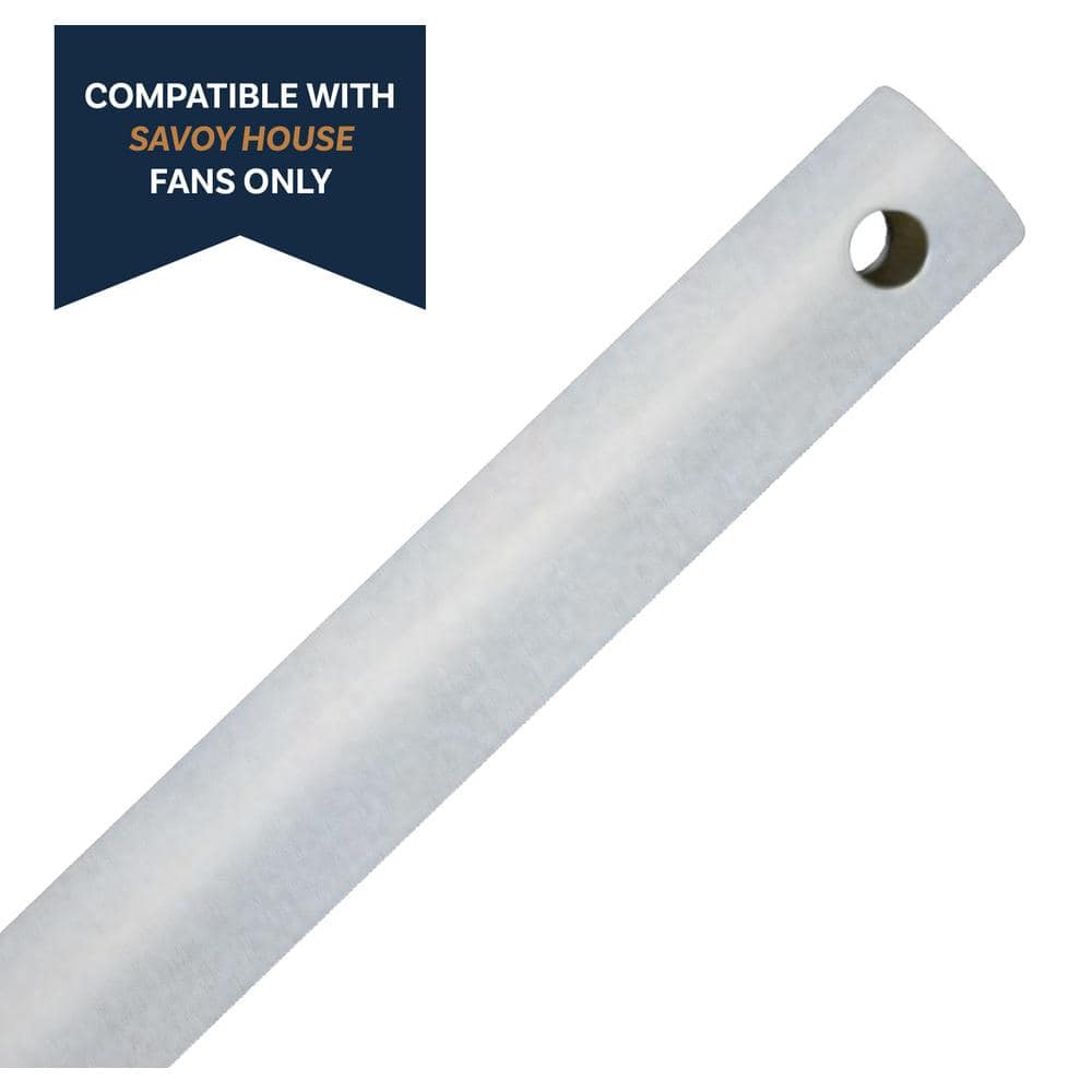 36-Inch Chrome Ceiling Fan Downrod for Indoor and Outdoor Use