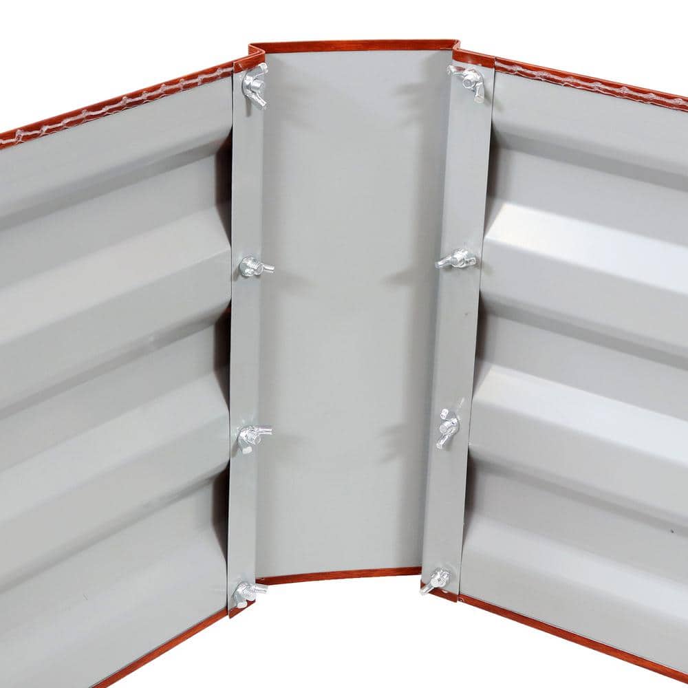 Woodgrain Galvanized Steel Raised Garden Beds, 48" x 24" x 11.75"