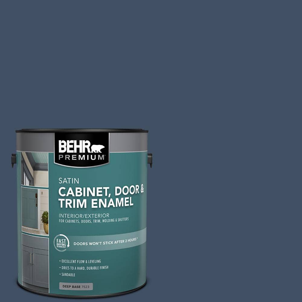 BEHR PREMIUM 1 gal. 580F7 December Eve Satin Enamel Interior/Exterior
