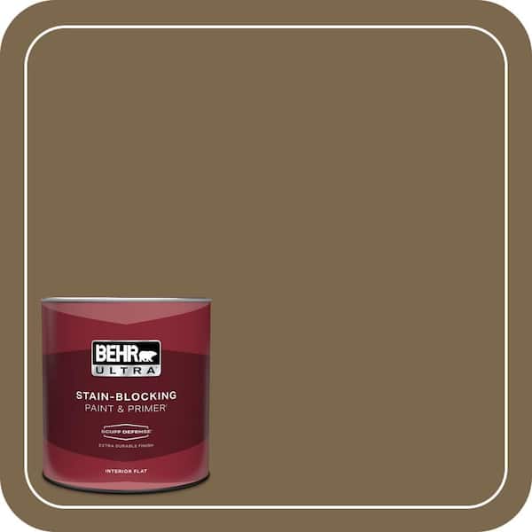 BEHR ULTRA 1 qt. #T14-6 Boho Extra Durable Flat Interior Paint & Primer