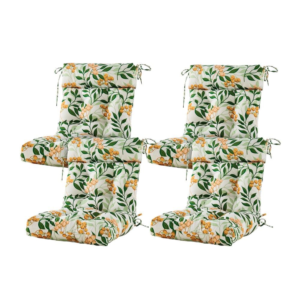 ARTPLAN Seat/Back Outdoor Chair Cushion Patio Cushion Tie Tufted