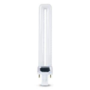 9W Equivalent PL CFLNI Twin Tube 2-Pin Plug-in G23 Base Compact Fluorescent CFL Light Bulb, Soft White 2700K (1-Bulb)