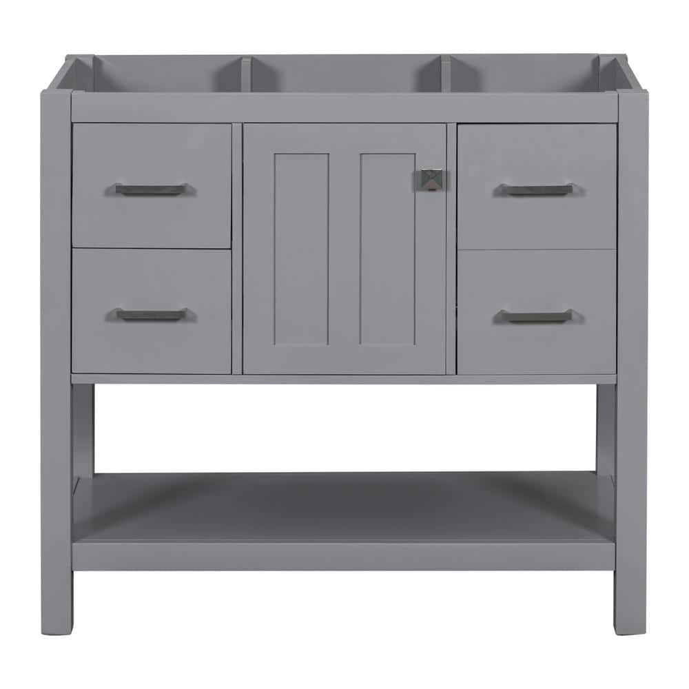 35.4 in. W x 17.8 in. D x 33 in. H Modern Bath Vanity Cabinet without Top i