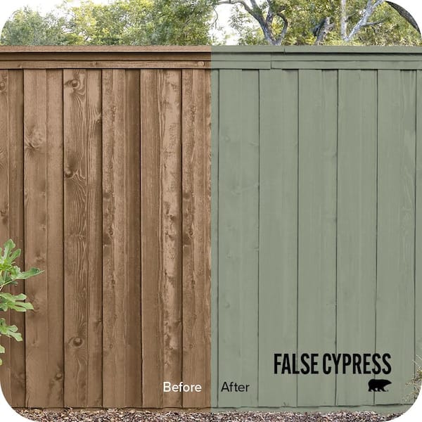 1 gal. #430F-4 False Cypress Solid Color House and Fence Exterior Wood Stain