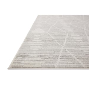 Kamala Ivory/Silver 18 in. x 18 in. Sample Transitional Sample Rug