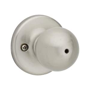 Polo Satin Nickel Bed/Bath Door Knob Featuring Microban Antimicrobial Technology