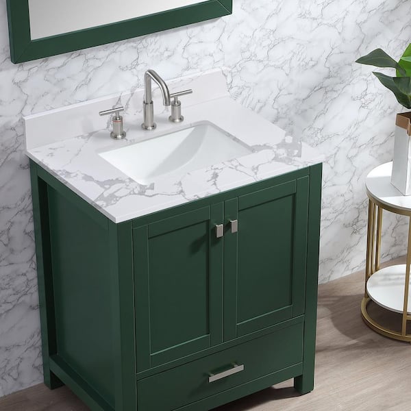 YASINU Mabelly 31 in. W x 22 in. D Engineered Stone Composite