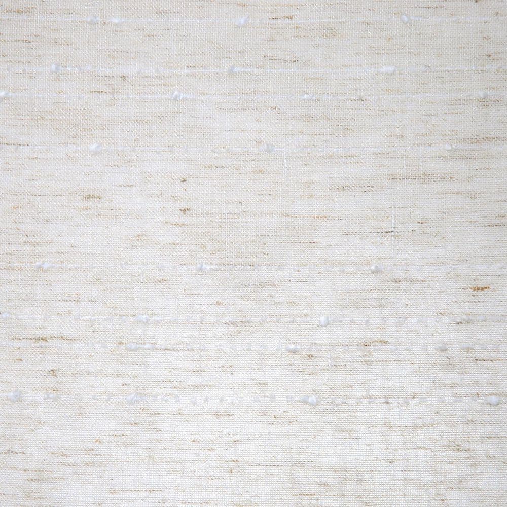 Linen Blend Sheer Stripe Rod Pocket Kitchen Curtain Pair