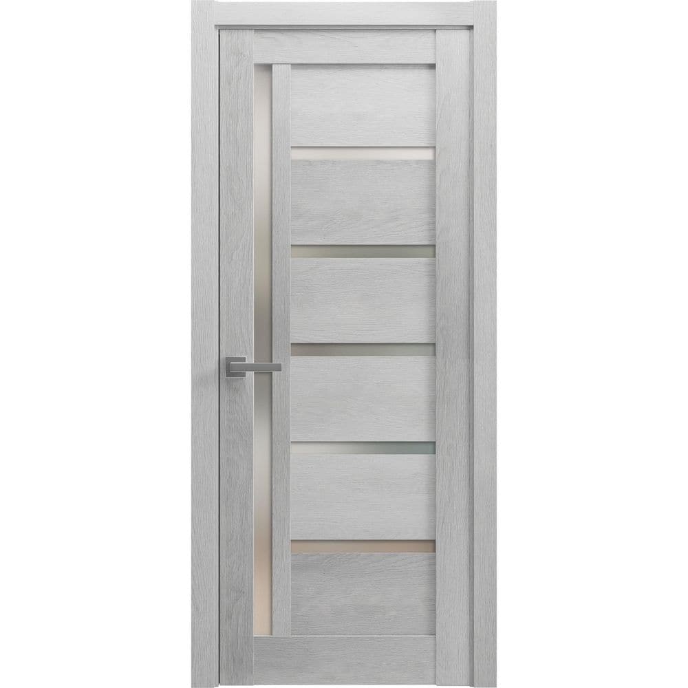 30 in. x 96 in. 1 Panel Light Grey Oak Finished MDF Sliding Door with Hardware price history on PriceWatchPro