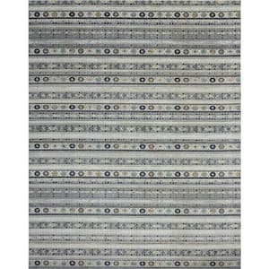 24-Seven by N Natori Vintage Gray 2 ft. 8 in. x 10 ft. Area Rug