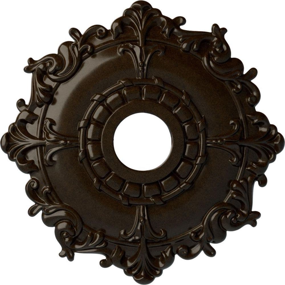 18-Inch Bronze Polyurethane Riley Ceiling Medallion