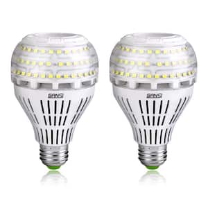 200-Watt Equivalent A21 Non-Dimmable 3000 Lumens LED Light Bulb Daylight in 5000K (2-Pack)