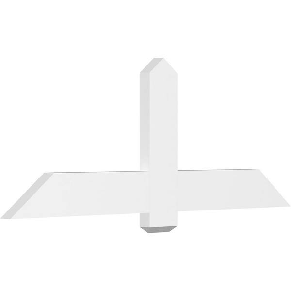 Ekena Millwork Eugene 60 in. W x 22.5 in. H x 2 in. D Signature Polyurethane Bracket