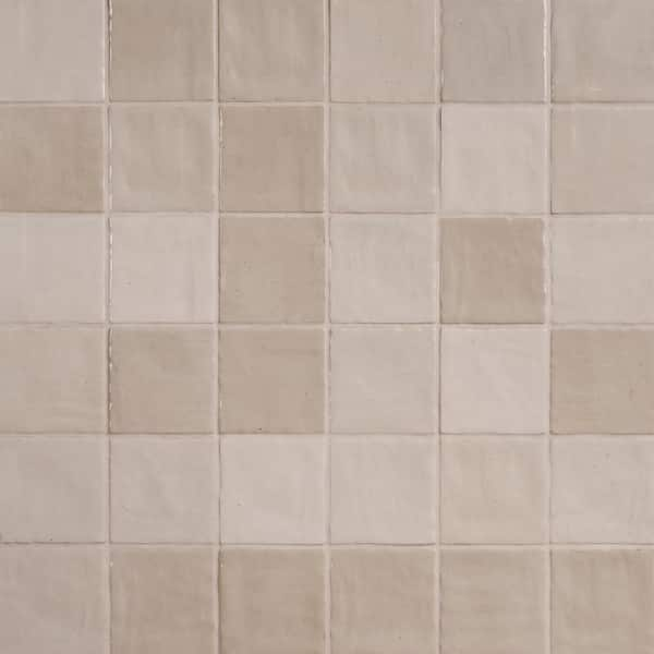 Ivy Hill Tile Kingston Sand 3.93 in. x 3.93 in. Glazed Ceramic Wall ...