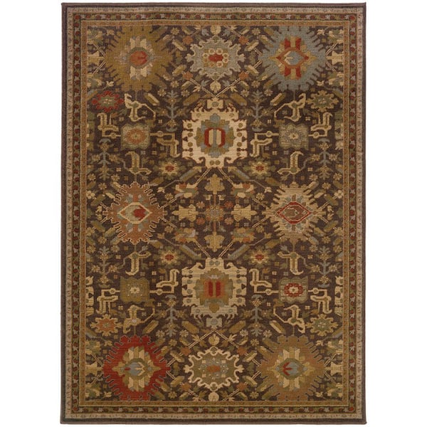 Home Decorators Collection Salerno Coffee 7 ft. x 10 ft. Area Rug