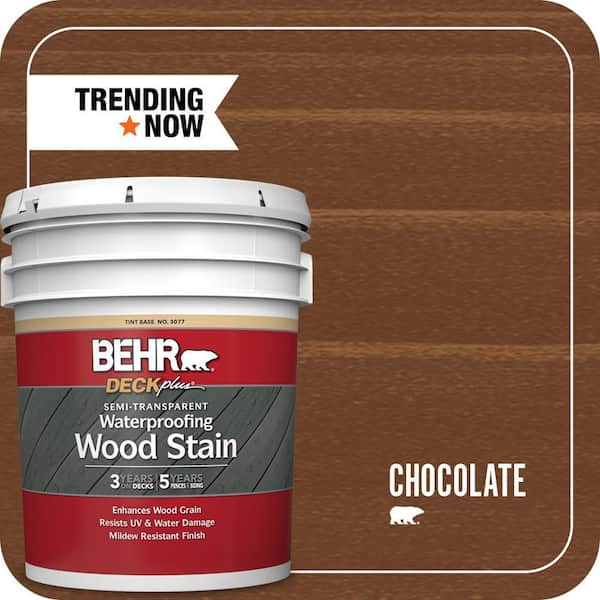 5 gal. #ST-129 Chocolate Semi-Transparent Waterproofing Exterior Wood Stain