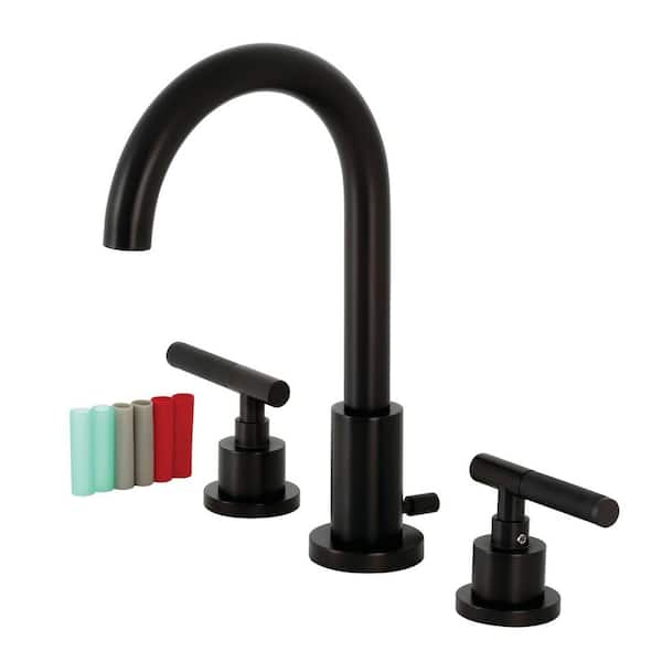 Kingston Brass Kaiser 8 in. Widespread 2-Handle Bathroom Faucet in Oil Rubbed Bronze