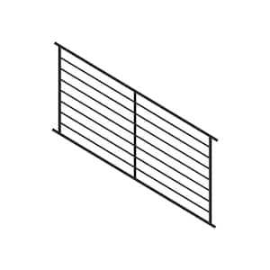 FORTRESS Al13 Home Pure View 6 ft. W x 1.3 in. H Black Sand Stair Rail ...