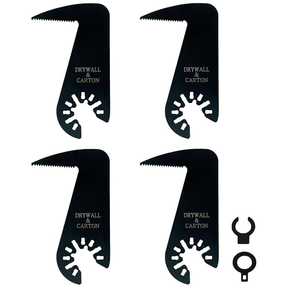 Drywall Jab Saw Oscillating Tool Blades with Piercing Tip Design for Curved Straight Cuts in Drywall 4 Pack price history on PriceWatchPro